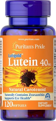 Puritan's Pride Lutein 40 Mg with Zeaxanthin, Helps Support Eye Health*, Whole Bean, 60 Ct, in Saudi Arabia