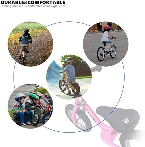Kids Bike Gel Seat Cushion Cover, Child Bike Seat Cover, Comfortable Trailer Cycle Balance Bike Small Wheelers Saddle Pad for Kids in Saudi Arabia