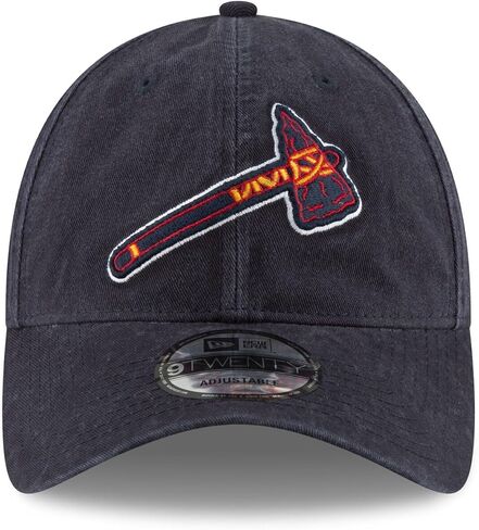 New Era MLB Core Classic 9TWENTY Home Team Color قابل للتعديل قبعة مقاس واحد يناسب الجميع (US، Alpha، One Size، Atlanta Braves Alternate) in Kuwait