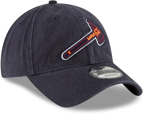 New Era MLB Core Classic 9TWENTY Home Team Color قابل للتعديل قبعة مقاس واحد يناسب الجميع (US، Alpha، One Size، Atlanta Braves Alternate) in Kuwait