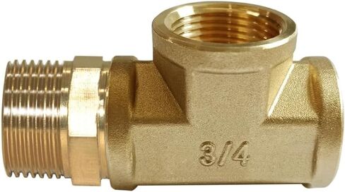 Joywayus وصلة أنابيب نحاسية بارستوك 3 Way 3/4 "NPT أنثى x 3/4" NPT أنثى x 3/4 "NPT وصلة خرطوم ذكر in Saudi Arabia