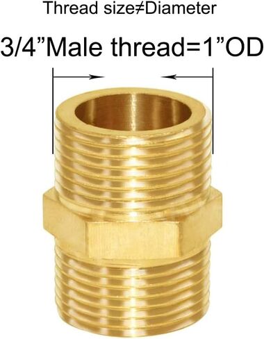 Joywayus وصلة أنابيب نحاسية بارستوك 3 Way 3/4 "NPT أنثى x 3/4" NPT أنثى x 3/4 "NPT وصلة خرطوم ذكر in Saudi Arabia