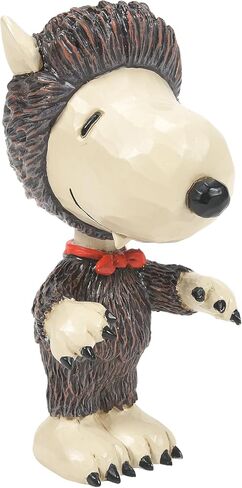 Enesco Peanuts بواسطة Jim Shore Halloween Collection Snoopy in Werewolf زي تمثال مصغر - حجر الراتنج مصنوع يدويًا مطلي بالفول السوداني سنوبي تمثال صغير لديكور المنزل، 3.54 بوصة in Saudi Arabia