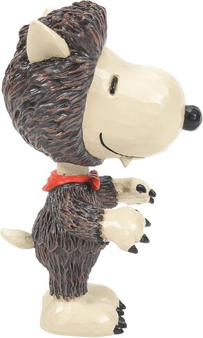 Enesco Peanuts بواسطة Jim Shore Halloween Collection Snoopy in Werewolf زي تمثال مصغر - حجر الراتنج مصنوع يدويًا مطلي بالفول السوداني سنوبي تمثال صغير لديكور المنزل، 3.54 بوصة in Saudi Arabia