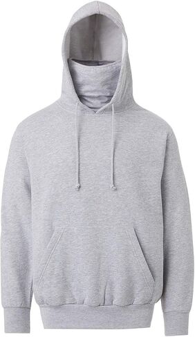 MV Sport Hoodie with Mask for Men - Hooded Gaiter Face Cover - Mens Sweatshirt with Mask Built In - Facemask Hoodie in Saudi Arabia
