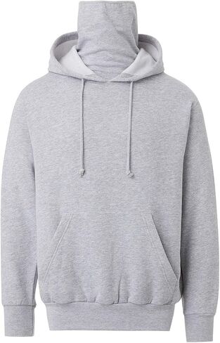 MV Sport Hoodie with Mask for Men - Hooded Gaiter Face Cover - Mens Sweatshirt with Mask Built In - Facemask Hoodie in Saudi Arabia