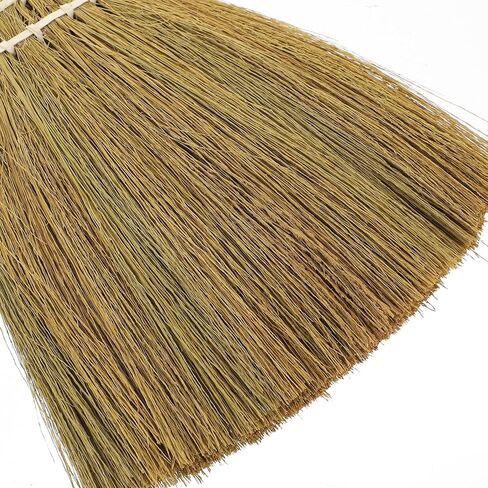 2pcs Small Natural Whisk Broom Sweeping Hand Handle Broom Asian Thai Duster Whisk Broomstick Straw Soft Broom for Cleaning Dustpan Desktop L Hand Broom in Saudi Arabia