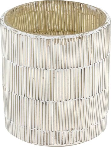 Karma Gifts,Medium Rustic White Mercury Glass Votive in Kuwait