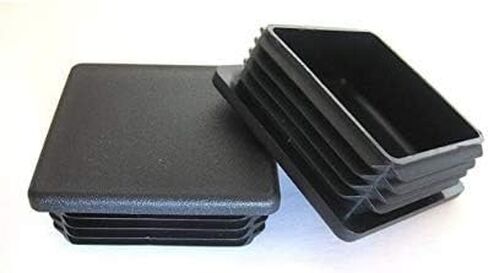 (Pack of 8) 1 1/2" (38.1 mm) Square Plastic Plug Insert, Black End Cap for Metal Tubing, Fences, Glide Protection for Chairs and Furniture 1.5" (8) in Kuwait