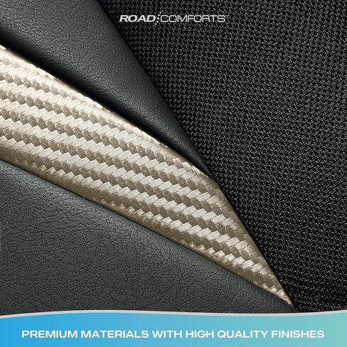 Car Seat Cover, Leather Carbon Fiber Full Set Car Seat Cover, Automotive Interior Cover, Universal Fit for Most Cars, SUVs and Trucks and Vans Airbag Compatible (Full Set Red) in Kuwait