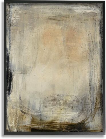 Stupell Industries Beige Abstract Scribble Composition Framed Wall Art, Design by Kippi Leonard in Saudi Arabia
