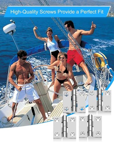 2" x 2" Boat Hinges 316 Stainless Steel Marine Grade, 50mm X 50 mm Heavy Duty Door Hinge with Screws for Ship RV Yacht in Saudi Arabia