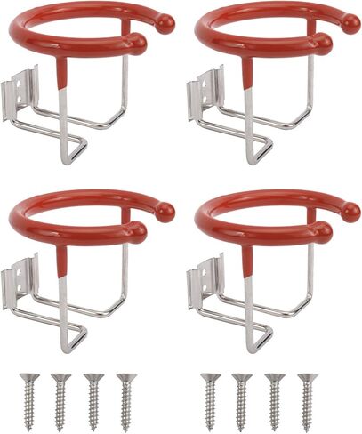 حامل مشروبات على شكل حلقة من الفولاذ المقاوم للصدأ مع PVC مغمور لمقطورة يخت RV للقوارب البحرية - 3.07 بوصة (78 مم) ضياء (4) in Kuwait