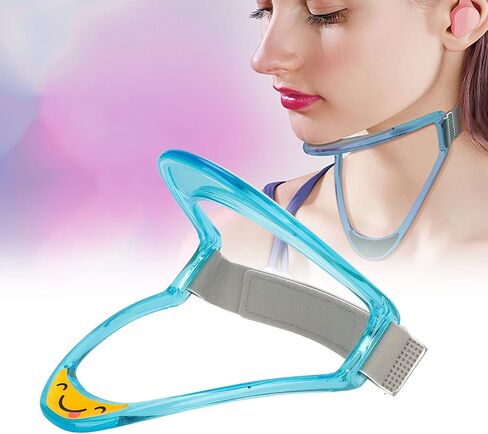 Neck Brace for Cervical Pain Relief,Portable Neck Brace Adjustable Cervical Collar Pain Relief Neck Traction Stretcher,Cervical Collar Posture Neck Stretcher Brace Support (Blue) in Saudi Arabia