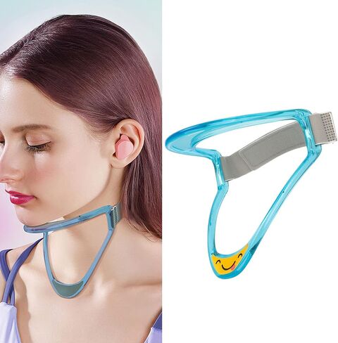 Neck Brace for Cervical Pain Relief,Portable Neck Brace Adjustable Cervical Collar Pain Relief Neck Traction Stretcher,Cervical Collar Posture Neck Stretcher Brace Support (Blue) in Saudi Arabia