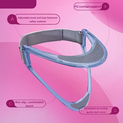Neck Brace for Cervical Pain Relief,Portable Neck Brace Adjustable Cervical Collar Pain Relief Neck Traction Stretcher,Cervical Collar Posture Neck Stretcher Brace Support (Blue) in Saudi Arabia