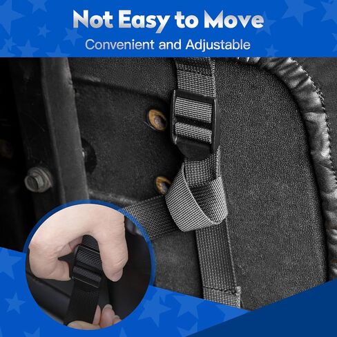 NOKINS 4PCS Golf Cart Diamond Seat Covers Kit, Front and Rear Seat Covers Fits EZGO Freedom TXT-T48 2014+ OEM Ordinary Seat Cushion, Durable Breathable Vinyl (Black&Black Stitching) in Saudi Arabia