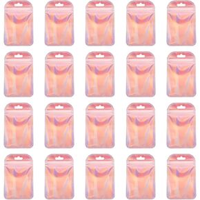 100pcs Jewelry Packaging Bag Resealable Pouch Jewelry Storage Plastic Pouch Clear Wrapping Bag Small
