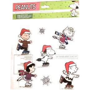 Peanuts Holiday Christmas Window Clings Charlie Brown Snoopy One Package of 7 Clings
