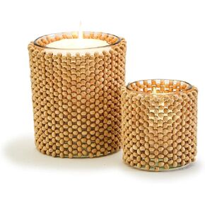 Two's Company Set of 2 Beaded Tealight Candleholders Incl 2 Sizes in Saudi Arabia