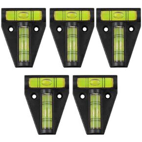 5 Pcs RV T Level Bubble Level, Multipurpose 2 Way Spirit Level T-type Spirit Level Bubble for RV, Machines, Furniture, Tripods, Camera Equipment Measure