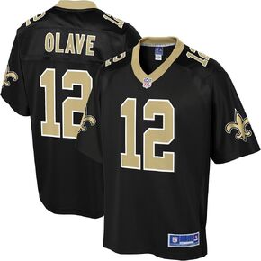 NFL PRO LINE Men's Chris Olave Black New Orleans Saints Replica Jersey