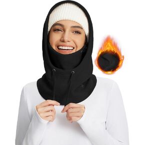 BALEAF Fleece Balaclava Face Mask,Thermal Ski Mask for Men and Women,Winter Hats Face Cover Hood Cold Weather Gear. (2 Size)