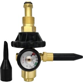 Balloon Helium Tank Regulator Filler Valve for Balloons with Gauge Pkg/1