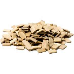 Tolux Rectangular Wooden Dowels, Wooden Tenon, Grooved Pin 5x19x30 [mm] Pack of 300 pcs. Compatible with Any Joining Machines Including Festool. Made Out of high Quality Beech Wood.
