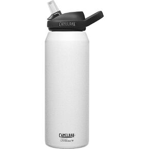 CamelBak eddy+ Water Filter Water Bottle by LifeStraw Integrated 2-Stage Filter Straw - For Hiking, Backpacking, Travel, and Emergency Preparedness - 32oz Vacuum Insulated Stainless Steel, Navy