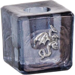 Mini Candle Holder Dragon Black (Each)