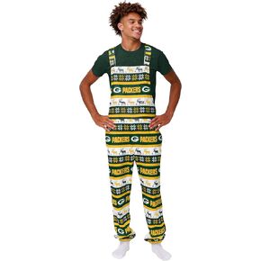 FOCO NFL mens Nfl Team Logo Ugly Home Gating Bib Overalls