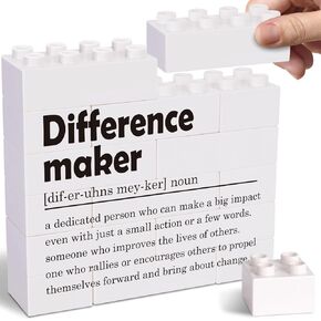 Difference Maker Definition Sign, Ideal for Thank You, Goodbye, Congratulations, and Work Anniversary | Cute Office Decor | Motivational Desk Decor for Women and Men with Inspirational quotes