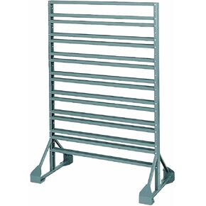 Akro-Mils 30016 Two Sided Steel Rail Hanging System Garage Organizer for Mounting AkroBin Storage Bins, (36-Inch W, 20-Inch D, 53-Inch H), Gray