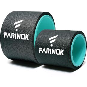 Yoga Wheel Set of 3+1, Upgraded 10MM Thick Back Wheels for Pain Relief & Stretching, Strongest Back Roller for Deep Tissue Massage, Improving Yoga Poses Backbend