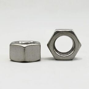 1/4"- 20 Stainless Steel hex Nuts (100 PCs.), by SANTIE, Made of 304 18-8 Stainless Steel, hex Nuts.