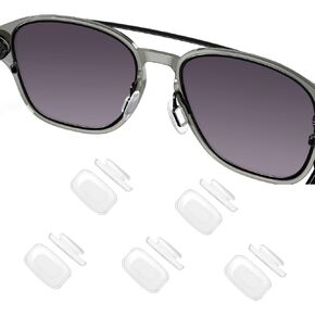 OOWLIT 5 Pairs Nose Pads for Costa Del Mar South Point/Flagler/Wingman; for Oakley Cartridge OX5137/Cathode OX3233