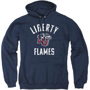 Liberty University Official Flames Logo Unisex Adult Pull-Over Hoodie