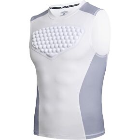 COOLOMG Youth Baseball Chest Protector Softball Padded Shirt Heart Guard Sternum Protection for Football Lacrosse