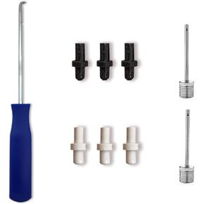 MINDCOLLISION Basketball Valve Replacement Valve, Sports Ball Leak Repair Kit, Sports Ball Doctor, White and Black Valve, Suitable for Basketball, Football, Volleyball