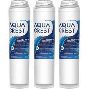 AQUACREST GXRLQR 𝐍𝐒𝐅/𝐀𝐍𝐒𝐈 𝟒𝟎𝟏 𝐂𝐞𝐫𝐭𝐢𝐟𝐢𝐞𝐝, 𝐑𝐞𝐝𝐮𝐜𝐞𝐬 𝐏𝐅𝐀𝐒, 𝐏𝐅𝐎𝐀/𝐏𝐅𝐎𝐒, Replacement for GE SmartWater Twist and Lock In-Line GXRLQR Water Filter(Pack of 3)