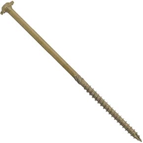 Jake Sales #17 x 7" Construction Lag Screw Exterior Coated Torx/Star Drive Heavy Duty Structural Lag Screw Far Superior to Common Lag Screws (50 Screw Count) Modified Truss Washer Head