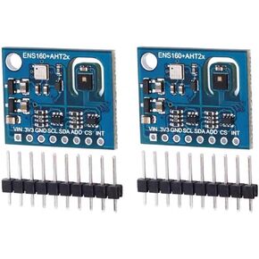 2 pcs ENS160+AHT21 CO2 CO2 eCO2 TVOC Air Quality and Temperature and Humidity Sensor Module.