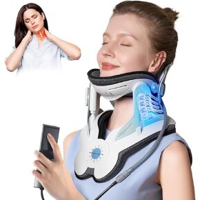 جهاز تمديد الرقبة لمشكلة عنق الرحم، مضخة هواء قابلة للنفخ، جهاز رقبة عنق الرحم مع 3 قوة جر، يمكن ارتداؤه أثناء العمل أو القيادة أو مشاهدة التلفزيون، سهل الاستخدام in Kuwait