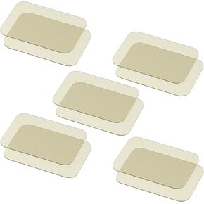 Pure Enrichment® Genuine Reusable Electrode 5-Pack Gel Pad Set - Adhesive TENS Therapy + Heat Replacement Pads for PurePulse™ Go Wireless Muscle Stimulator - 10 Total (PETNHTPR)