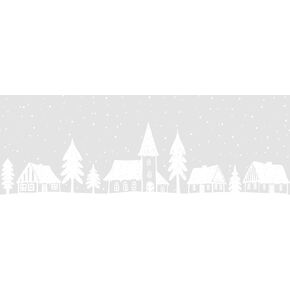 d-c-fix Removable Static Cling Holiday Glass Decorative Window Decal Stripes, Winter Homes, 7,87" x 59"