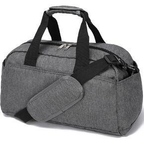 14 inch Small Gym Bag for Women & Men, Mini Duffel Bag for Travel Sports Lightweight Carry On Bag, Black