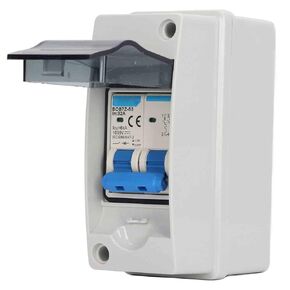 PV DC Circuit Breaker, 32A 6KA IP65 Waterproof DC Isolator Switch DC Miniature Circuit Breaker for PV Solar Panel Grid Connected System, Household, RV
