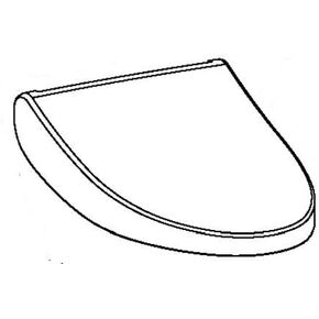 TOTO TTHU980201 Elongated Washlet Seat and Lid Replacement Parts Assembly Cotton