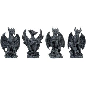 Pacific Giftware Small Dragons (Set of 4)
